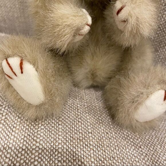 Ty Attic Treasures Collection Bear Dickens Jointed Tan Plush Stuffed Animal 8” - Picture 10 of 16